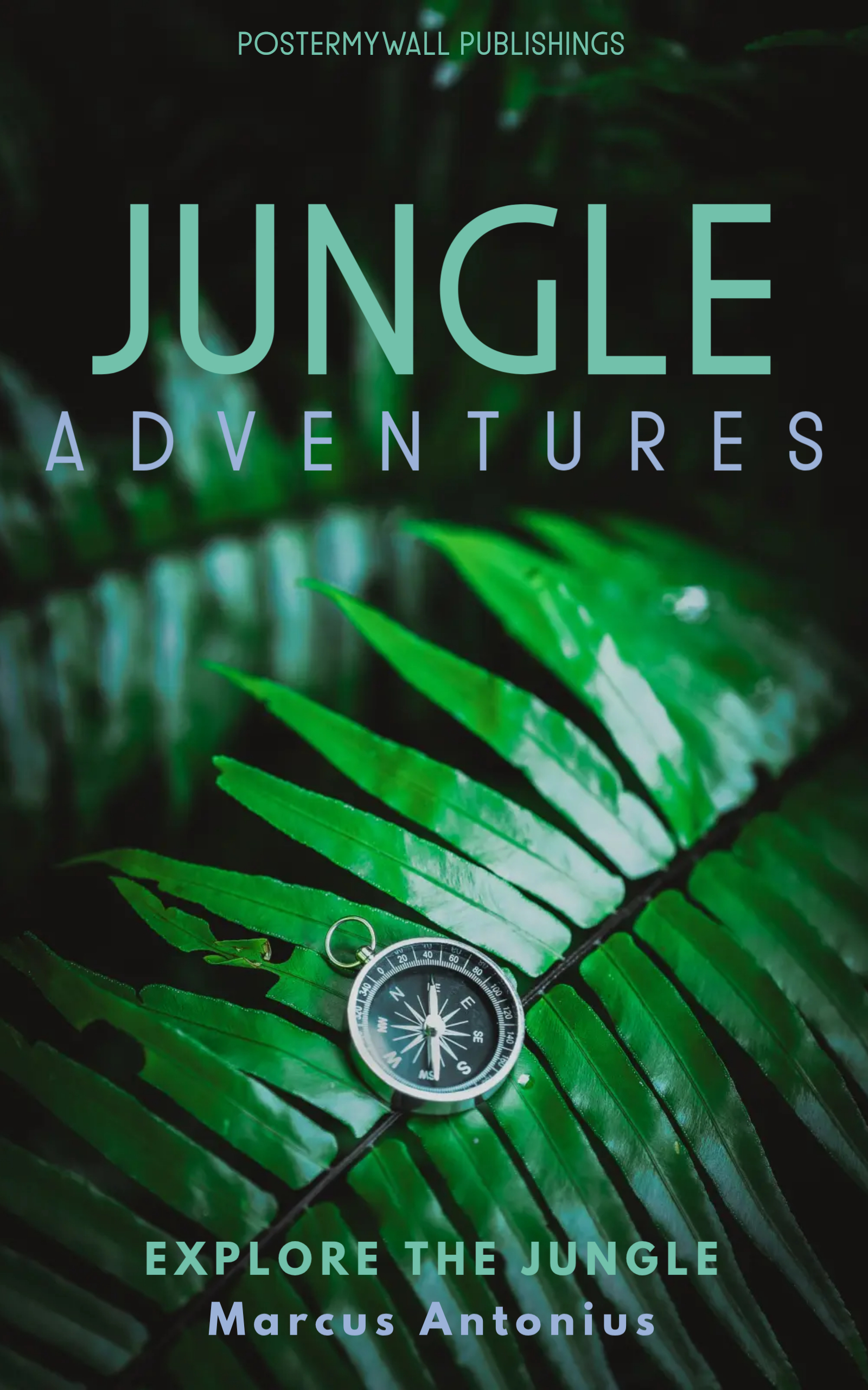 jungle adventures book cover design template - Made with PosterMyWall